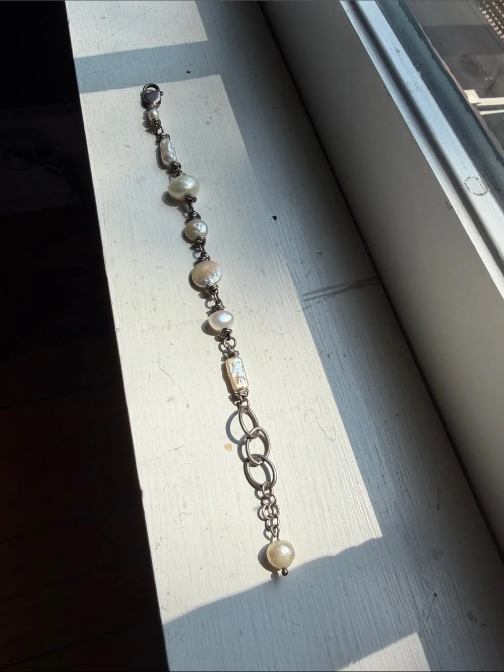 Sundance Catalog Artisan market Freshwater Pearl Link Bracelet